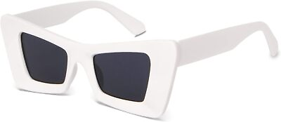 #ad Freckles Mark Trendy Retro Sunglasses for Women Narrow Square Cat Eye Vintage Gl