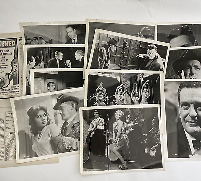 #ad Vintage Original Press Photos Movie Stills The Frightened City 1962 Sean Connery