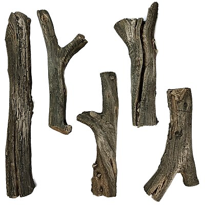 #ad Deluxe Decorative Branch and Twig Set Cast from Real Logs and Hand Painted ...