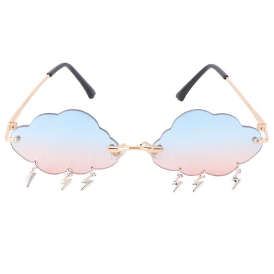 #ad sunglasses with tassels Retro Eyewear Birthday Party Glasses Unique Sundisco
