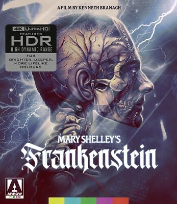 #ad Mary Shelley#x27;s Frankenstein 1994 4K Ultra HD 2022 Arrow Video NEW SEALED