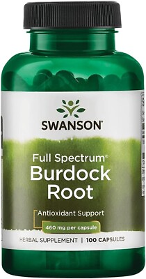 #ad Burdock Root 100 Caps Kidney amp; Liver Support Detox Skin Remove Toxins from Body