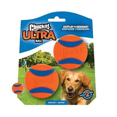 #ad Chuckit Ultra Ball Dog Toy Medium 2.5 Inch Diameter Pack of 2breeds 20 60 lb