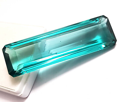 #ad 90.90 Ct Natural Loose Gemstone Grandidierite Bluish Green Pencil Shape