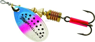 #ad Mepps Aglia In Line Spinner 1 6 Oz Plain Treble Hook Rainbow Trout Blade B2 RBT