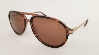 #ad new SPERRY Oak Island Polarized sunglasses C02 Brown 58mm UNISEX Aviator Design