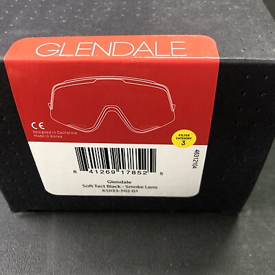 #ad 100% Glendale Soft Tact Black Smoke Lens