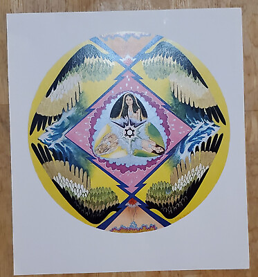 #ad Indian Shaman Style “Personal Shield” Art Bookplate IS12