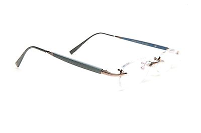 #ad GOLD AND WOOD RIMLESS EYEGLASSES GLASSES SUNGLASSES R09.31 #4D