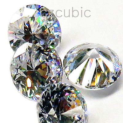 #ad CUBIC ZIRCONIA LOOSE STONES GREAT QUALITY ROUND SHAPE U.S.A SHIPPER