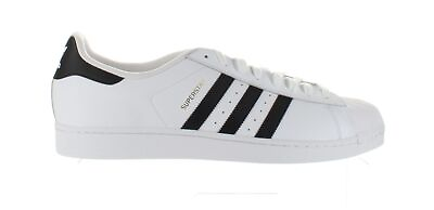 #ad Adidas Mens Superstar White Black White Fashion Sneaker Size 19