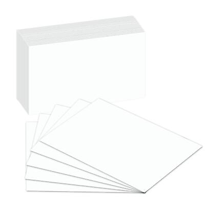 #ad Extra Thick Blank 14pt 100lb Index Cards Heavyweight White Stock 50 Per Pack