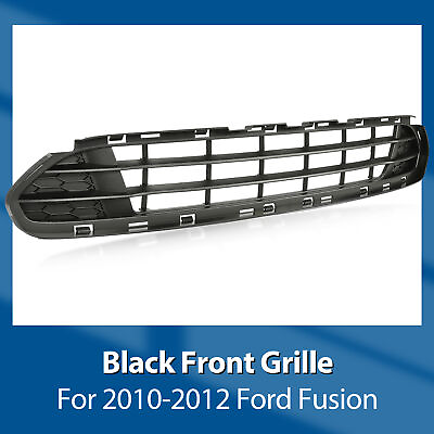 #ad New For 2010 2011 2012 Ford Fusion Center Lower Front Bumper Grille Grill Black