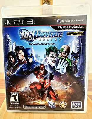 #ad PS3 DC Universe Online Video Game The Next Legend is You Multiplayer Online