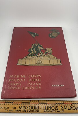 #ad USMC Recruit Depot Parris Island Early 1980s Boot Book Camp Class 1020