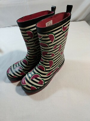 #ad Austin Youth Girl Size 2 Rain Boots Water Melon