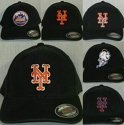 #ad New York Mets quot;FLEX FITquot; Cap ⚾Hat ⚾CLASSIC MLB PATCH LOGO ⚾3 Sizes ⚾6 Styles⚾NEW