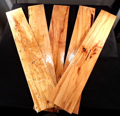 #ad Spalted Pecan Craft Wood 24quot; x 4quot; x 1 4quot; Thick Aged Curated 5pcs.