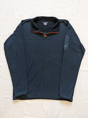 #ad Arc#x27;teryx Covert 1 4 Zip Polartec Fleece Pullover XXl 2XL Blue Sweater
