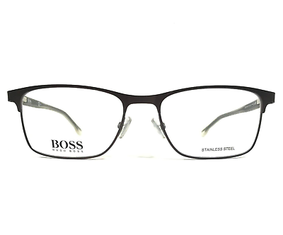 #ad Hugo Boss Eyeglasses Frames BOSS 0967 YZ4 Brown Clear Square Full Rim 54 17 145