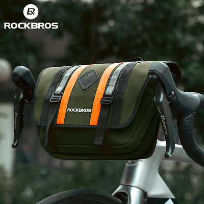 #ad ROCKBROS Bike Front Head Bag Handlebar Bag 4L Large Capacity Convenient