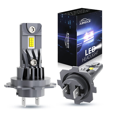 #ad 2X H7 LED Headlight High Low Bulbs Kit 6000K For Volkswagen Jetta 2006 2018