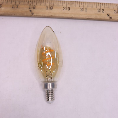 #ad 2 Pk Philips Decorative Chandelier Antique Filament LED Light Bulb