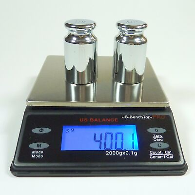 #ad 2000g x 0.1g Table Top Digital Scale Gold Herb Gems Gram Oz Calibration Weight