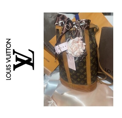#ad Louis Vuitton Randonee Handbag. Scarf. Padlock. Luggage Tag amp; Poinet. Charm $799.00