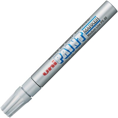 #ad Uni Paint 63614 PX 20 Oil Based Paint Marker Medium Line Silver 1 each