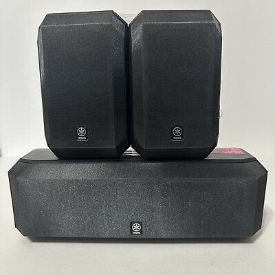 #ad Yamaha NS AP2600C amp; NS AP2600S Set Of 3 Surround Sound Stereo Speakers