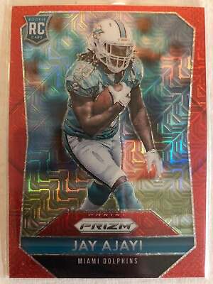 #ad 2015 Prizm Football Jay Ajayi Rookie Card #247 RC Red Mojo Prizm Parallel #D 99