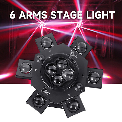#ad 6 Arms Stage Light LED Moving Head Beam Light Bee Eye Laser DJ Cabezas Móviles