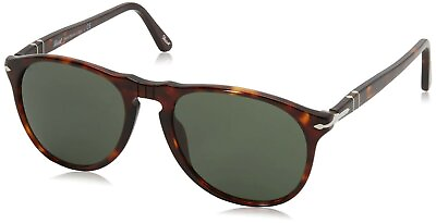 #ad Persol Men#x27;s Classic Sunglasses Havana Green 0PO9649 24 31 55mm