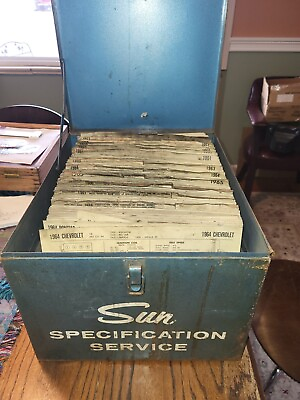 #ad SUN SPECIFICATION SERVICE MECHANICS METAL BOX W SPECS 100s Sheets 50s 60s 70s