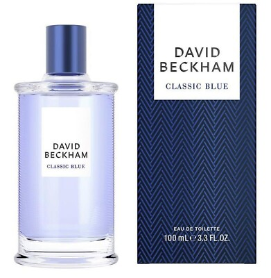 #ad David Beckham Classic Blue Eau de Toilette for Men Spray 3.4oz