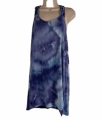 #ad Lagaci Bathing Suit Cover Women#x27;s Small Sleeveless Tie Dye Lightweight Crochet