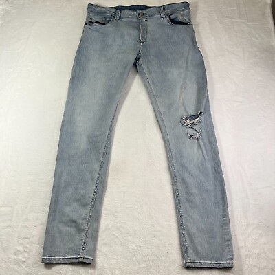 #ad Diesel Mens Jeans 36x32 Blue Sleenker Stretch Skinny Slim Denim W36 L32