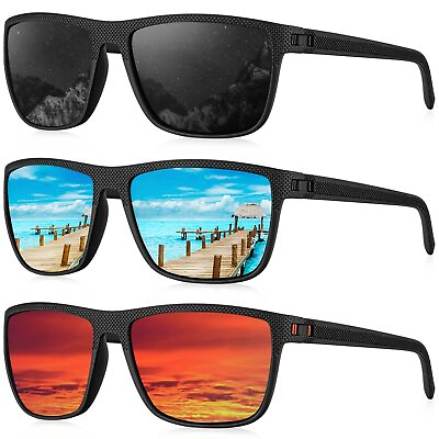 #ad KALIYADI Polarized Sunglasses Men Lightweight Mens Sunglasses Polarized UV P...
