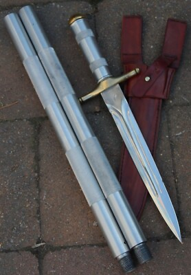 #ad Handmade Steel Spear knife screwable Commando knife Dagger Spear with sheath 42quot;