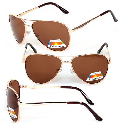 #ad Discounted Classic Polarized Men Women Pilot Sunglasses Gold IG01