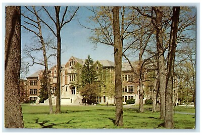 #ad 1960 Fine Arts Building Ball State University Muncie Indiana IN Vintage Postcard