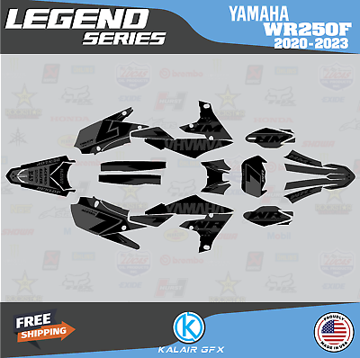 #ad Graphics Kit for Yamaha WR250F 2020 2021 2022 2023 Legend Series Smoke