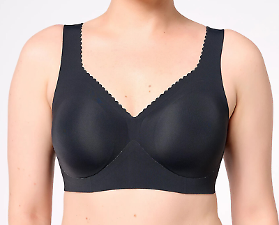 #ad Evelyn amp; Bobbie Evelyn Seamless Wirefree Bra Large Black A587080 7011