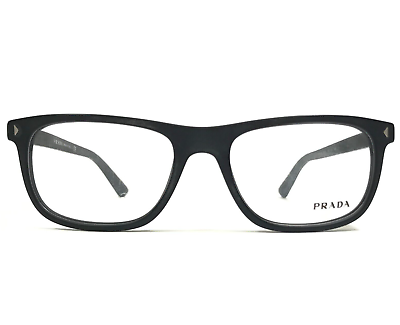 #ad PRADA Eyeglasses Frames VPR 03R 1BO 1O1 Matte Black Rectangular 53 15 145