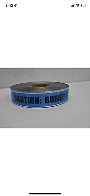 #ad Detectable Tape Caution Buried Water Line Below 2quot; x 1000#x27; Sd2105B52 Blue