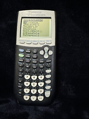 #ad Texas Instruments TI 84 Plus Graphing Calculator W Cover Tested Working