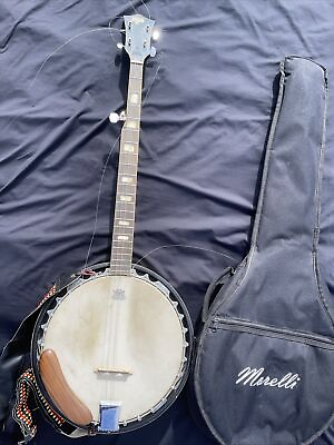 #ad Vintage Lotus 5 String Banjo Remo Weather King Head Hard to find with case $279.99