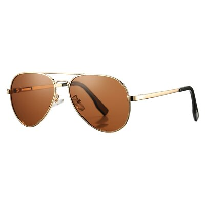 #ad Polarized Aviator Sunglasses for Juniors Small Face Women Men Vintage UV400 P...