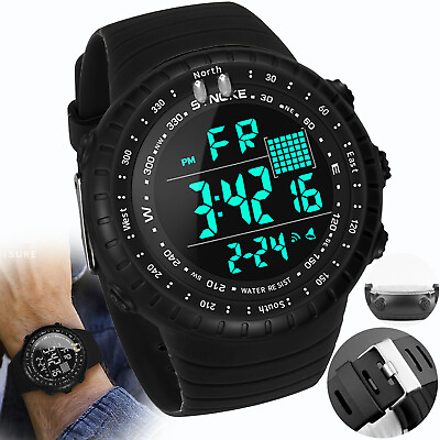 #ad Waterproof Men#x27;s Military Tactical LED Digital Sports Watch Backlight Wristwatch